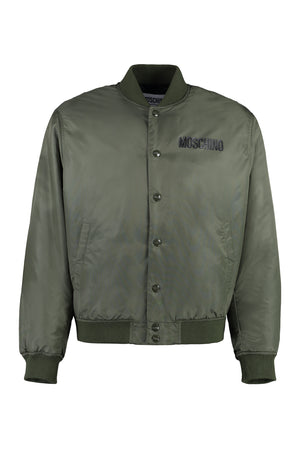 Nylon bomber jacket-0